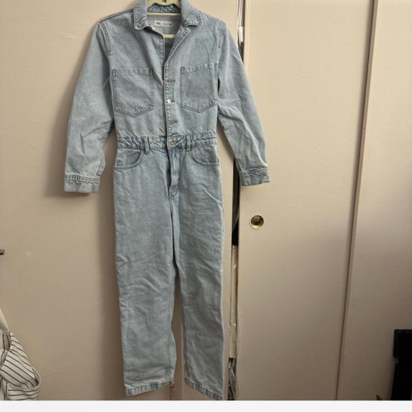 Zara Denim Jumpsuit - Picture 1 of 4